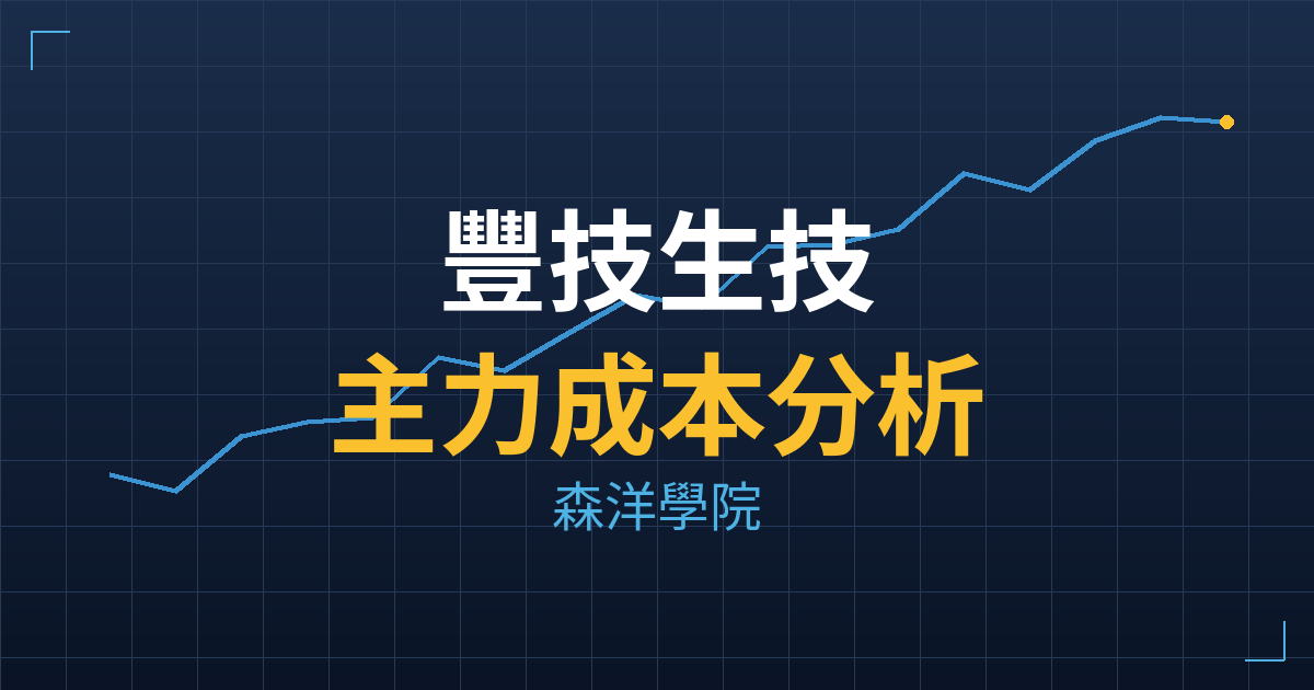 豐技生技(6744) 主力成本分析七階位階圖