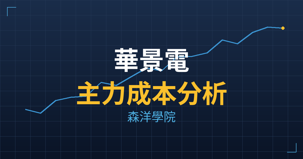 華景電(6788) 主力成本分析七階位階圖