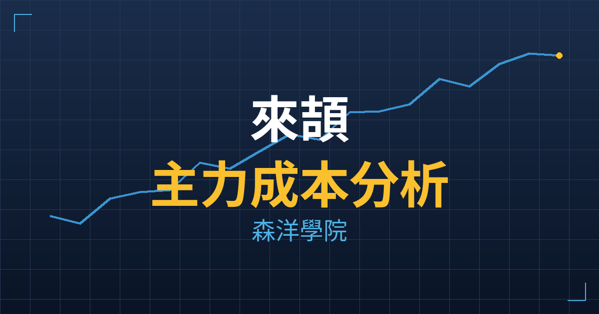來頡(6799) 主力成本分析七階位階圖