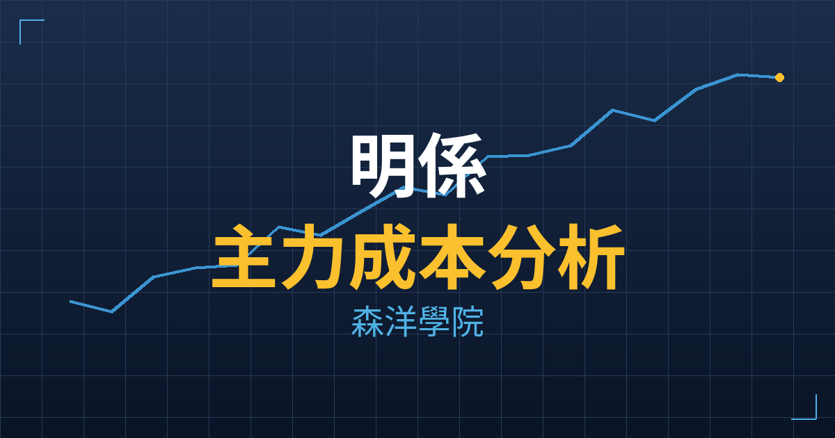 明係(6804) 主力成本分析七階位階圖