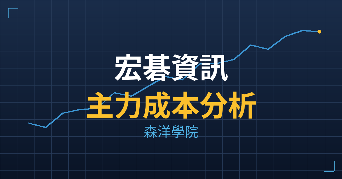 宏碁資訊(6811) 主力成本分析七階位階圖