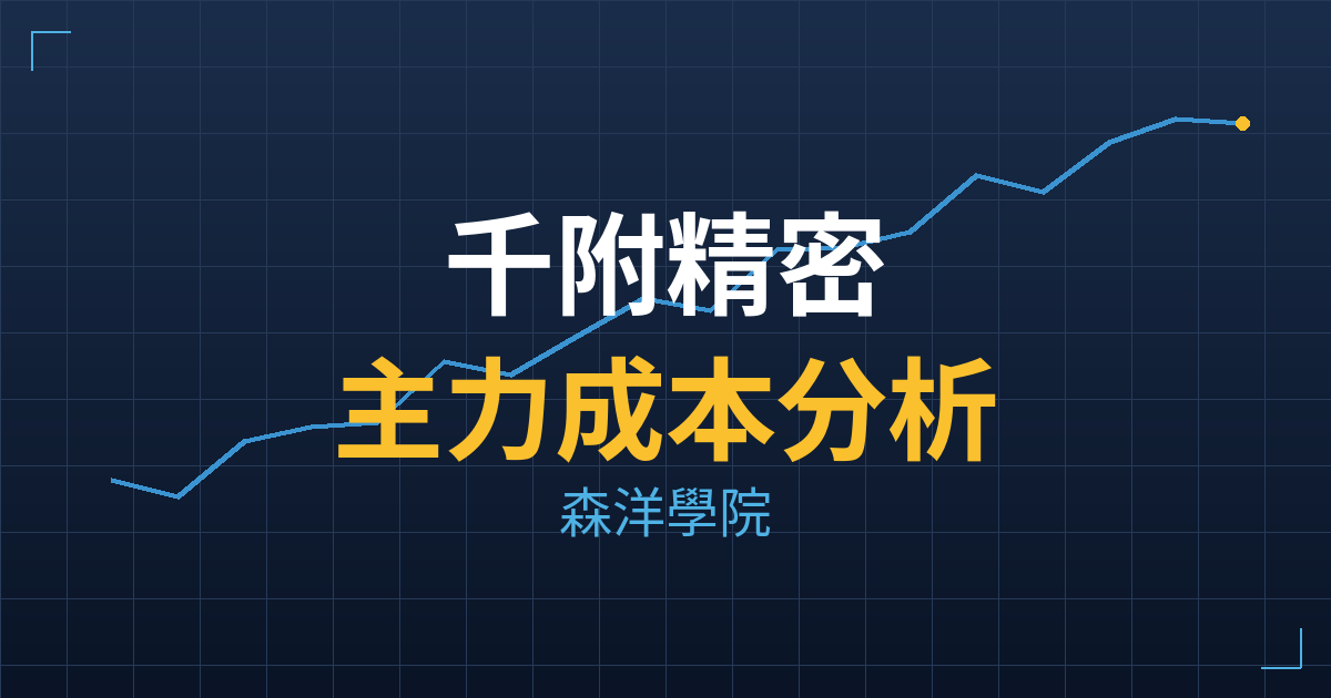 千附精密(6829) 主力成本分析七階位階圖
