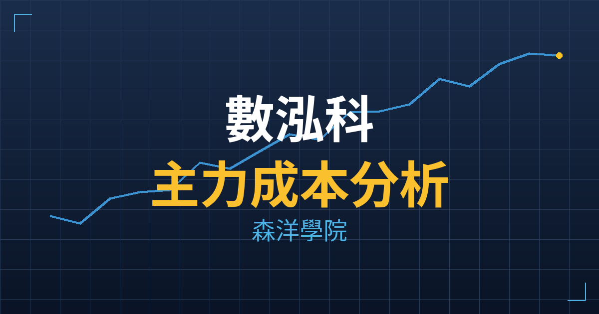 數泓科(6855) 主力成本分析七階位階圖