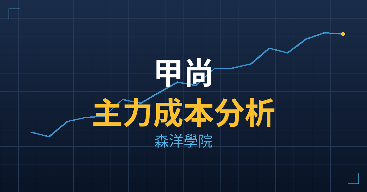 甲尚(6882) 主力成本分析七階位階圖