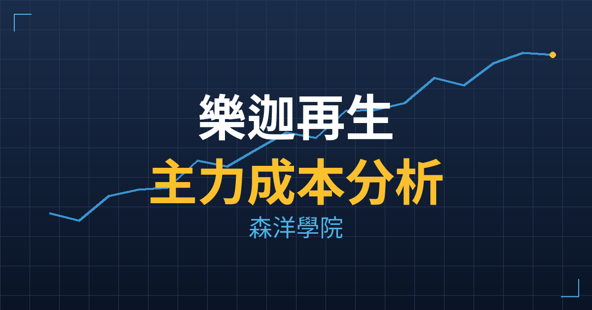 樂迦再生(6891) 主力成本分析七階位階圖