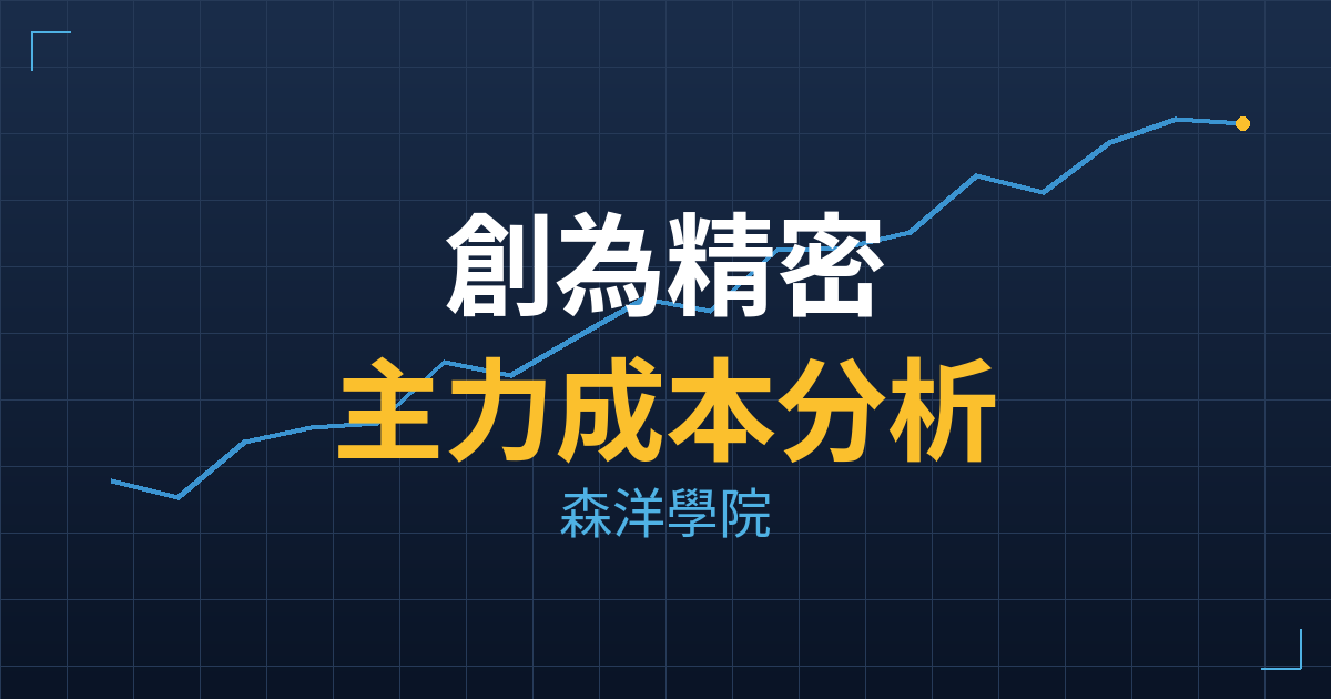 創為精密(6899) 主力成本分析七階位階圖