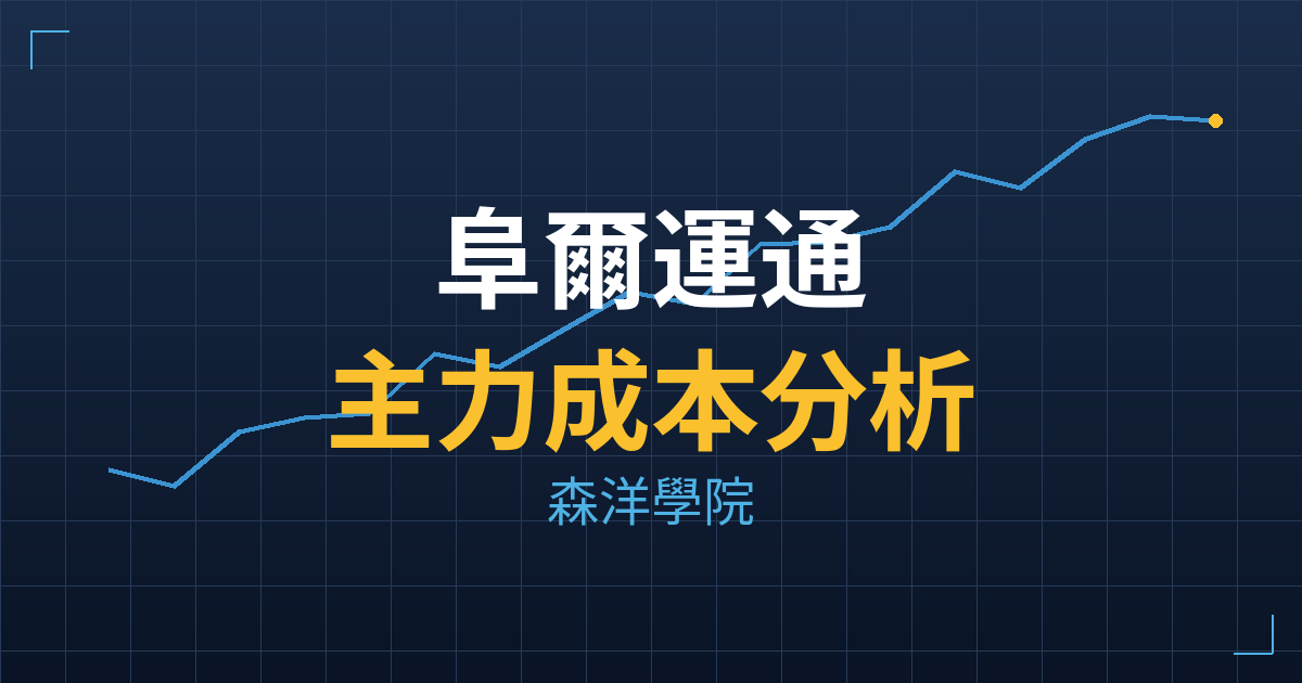 阜爾運通(6914) 主力成本分析七階位階圖