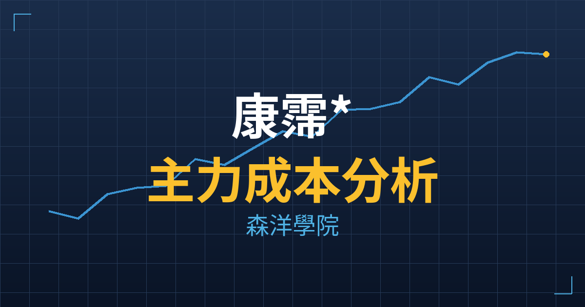 康霈*(6919) 主力成本分析七階位階圖