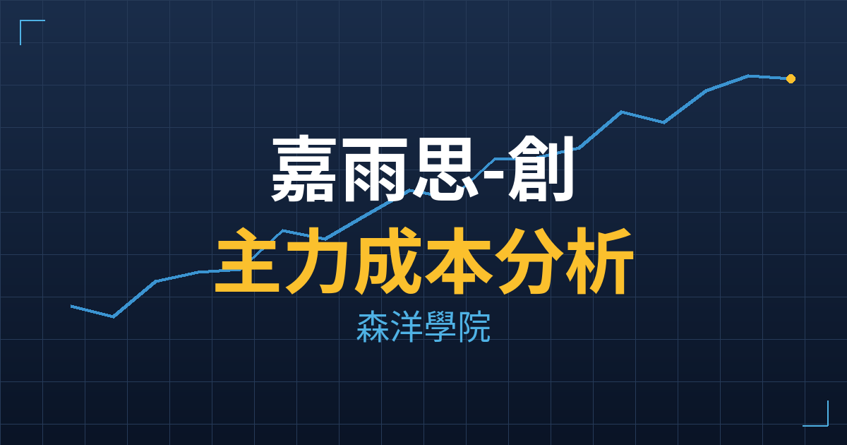 嘉雨思-創(6921) 主力成本分析七階位階圖