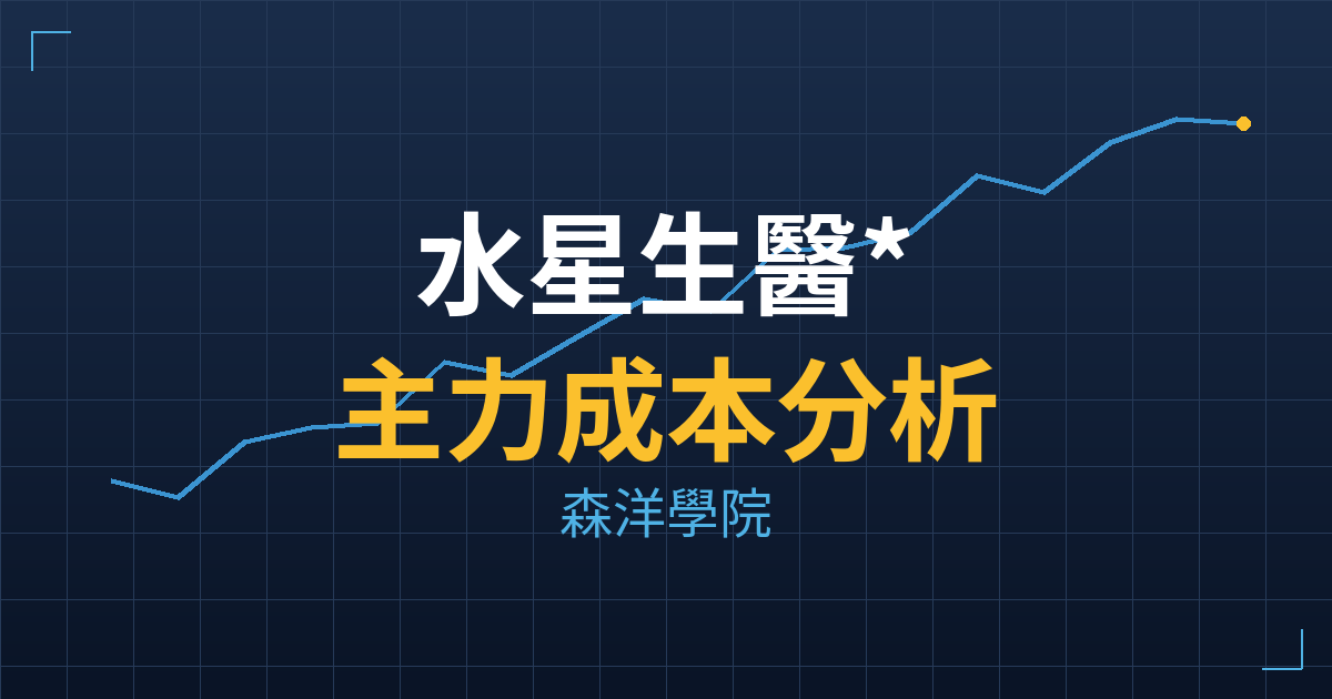 水星生醫*(6932) 主力成本分析七階位階圖