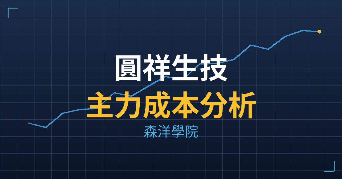 圓祥生技(6945) 主力成本分析七階位階圖