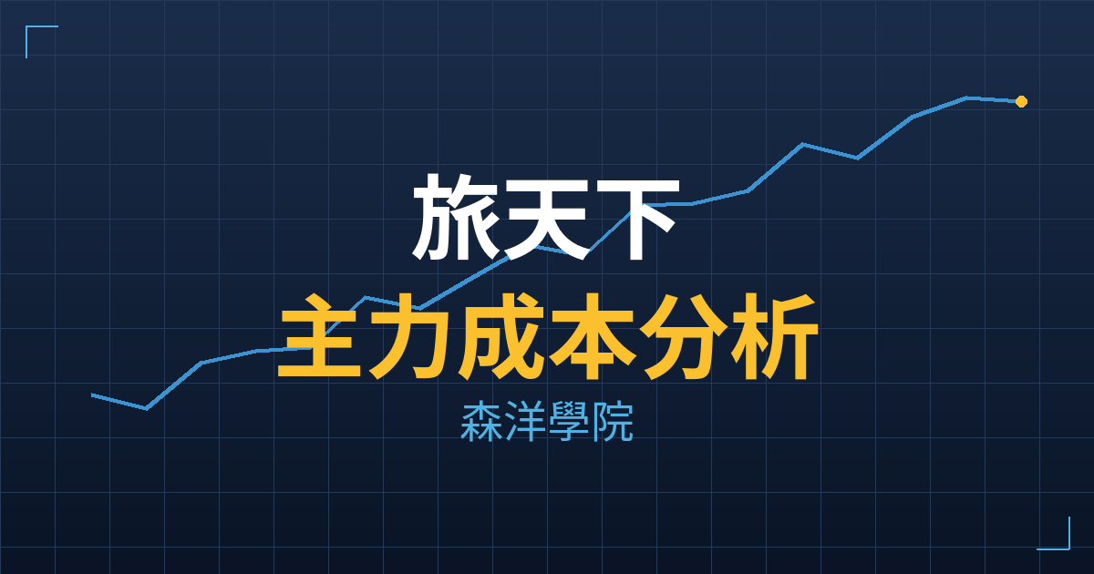 旅天下(6961) 主力成本分析七階位階圖