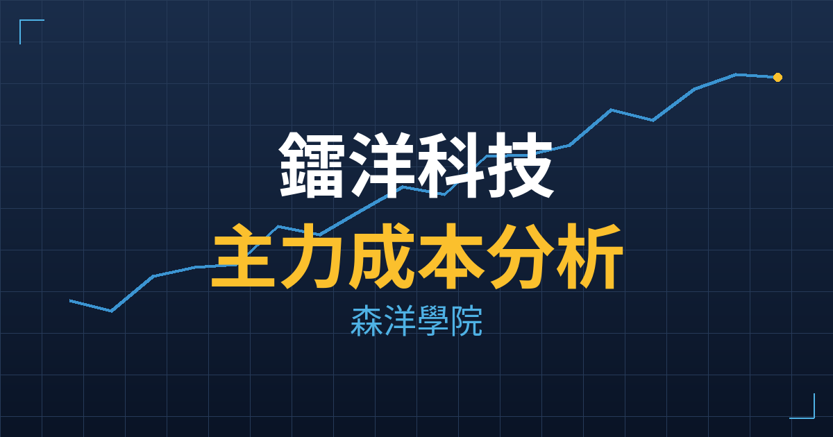 鐳洋科技(6980) 主力成本分析七階位階圖