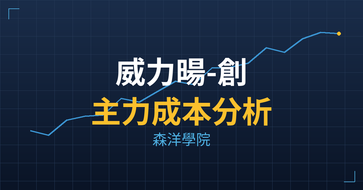 威力暘-創(6988) 主力成本分析七階位階圖