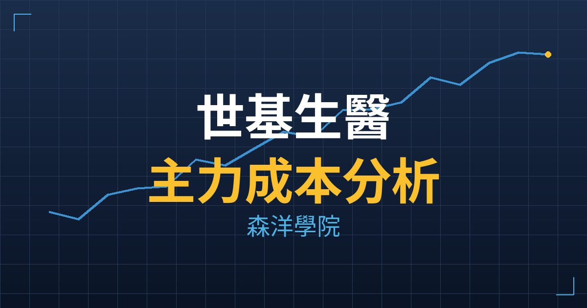 世基生醫(7595) 主力成本分析七階位階圖