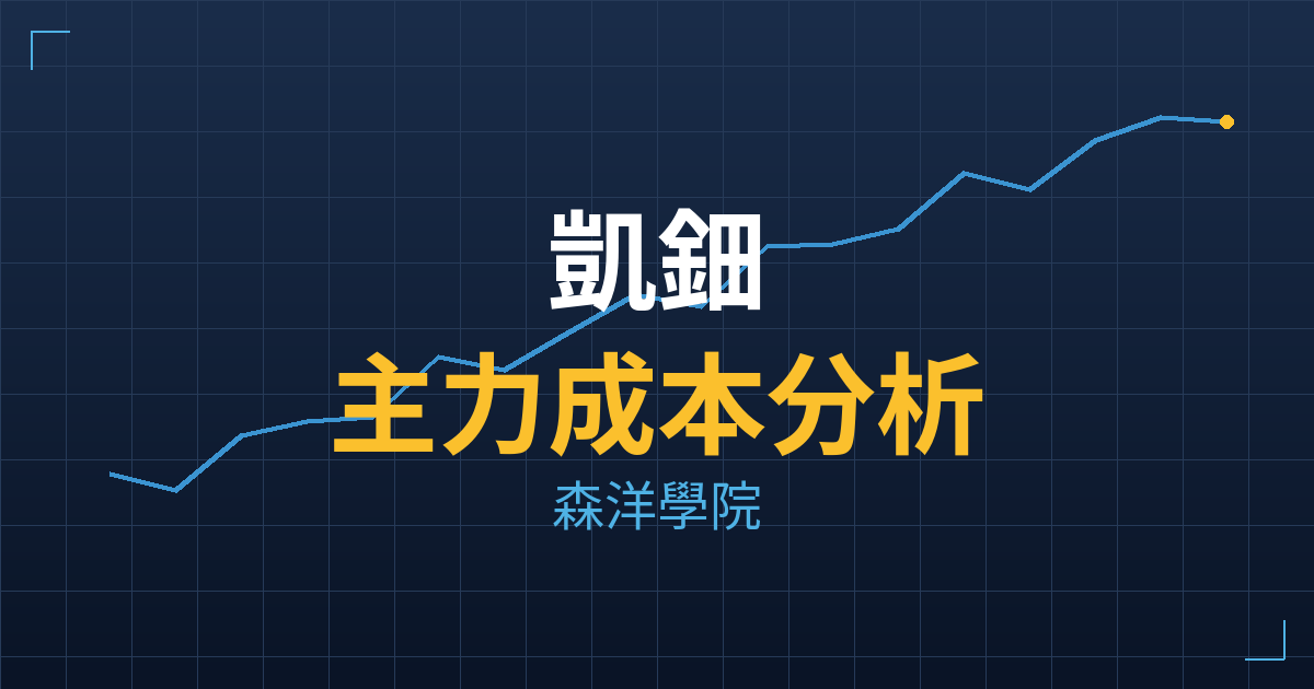 凱鈿(7737) 主力成本分析七階位階圖