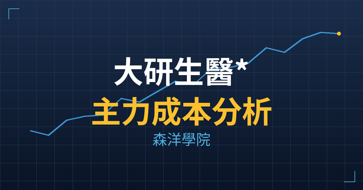 大研生醫*(7780) 主力成本分析七階位階圖