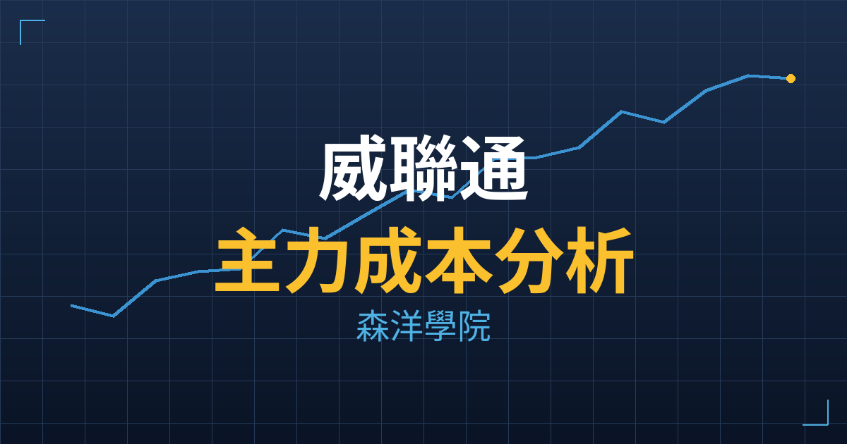 威聯通(7805) 主力成本分析七階位階圖