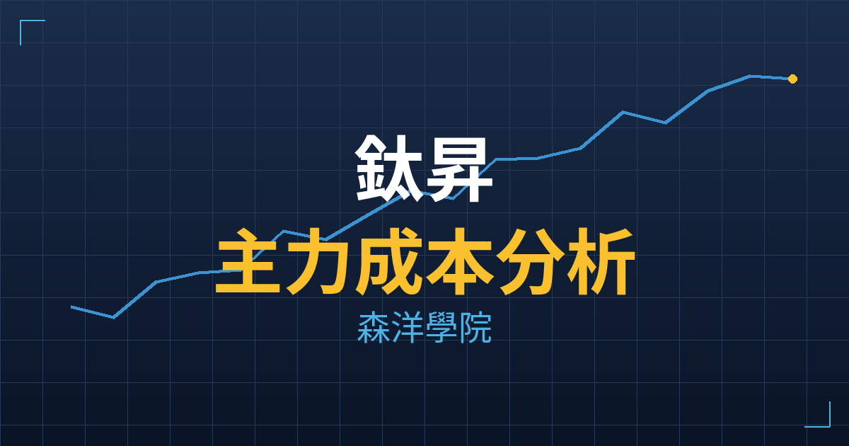 鈦昇(8027) 主力成本分析七階位階圖