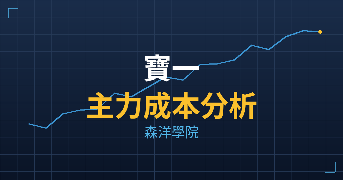 寶一(8222) 主力成本分析七階位階圖