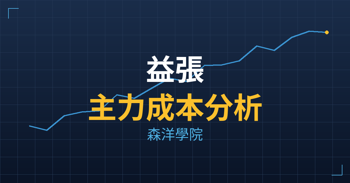 益張(8342) 主力成本分析七階位階圖