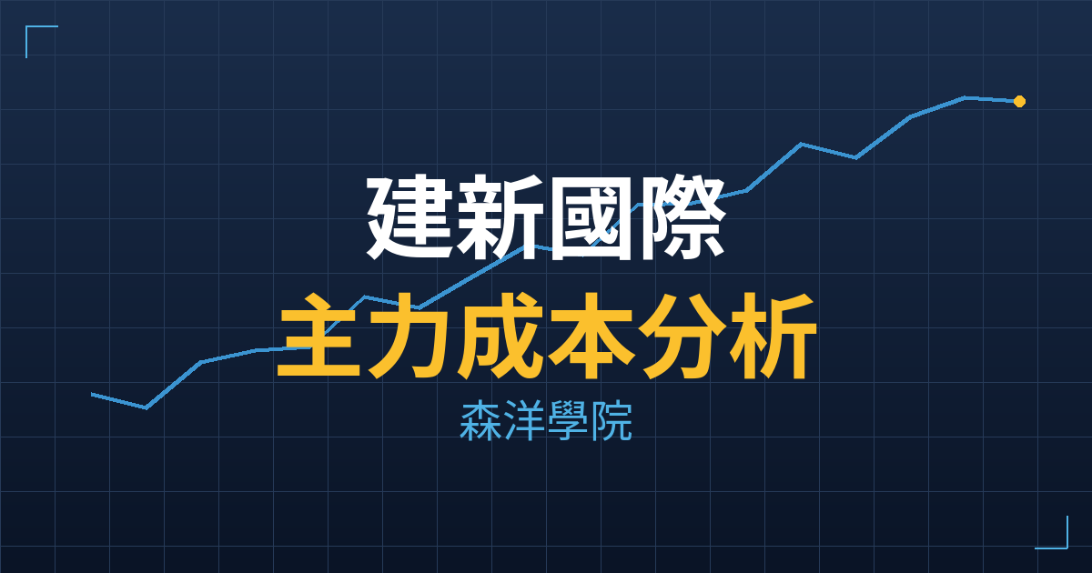 建新國際(8367) 主力成本分析七階位階圖