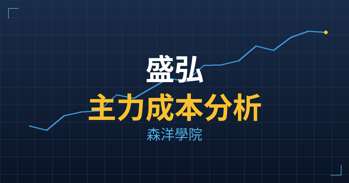 盛弘(8403) 主力成本分析七階位階圖