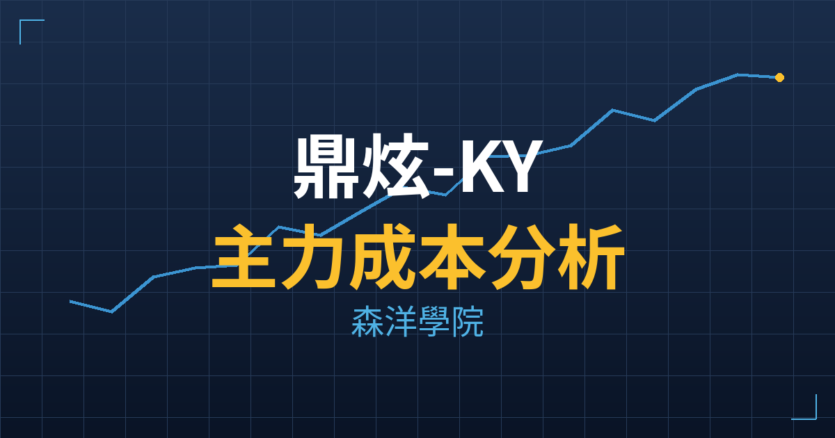 鼎炫-KY(8499) 主力成本分析七階位階圖