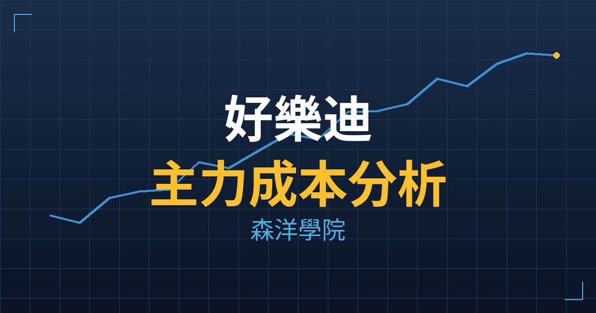 好樂迪(9943) 主力成本分析七階位階圖