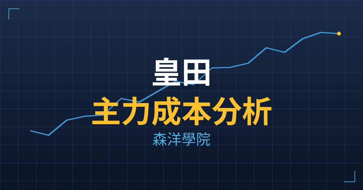 皇田(9951) 主力成本分析七階位階圖