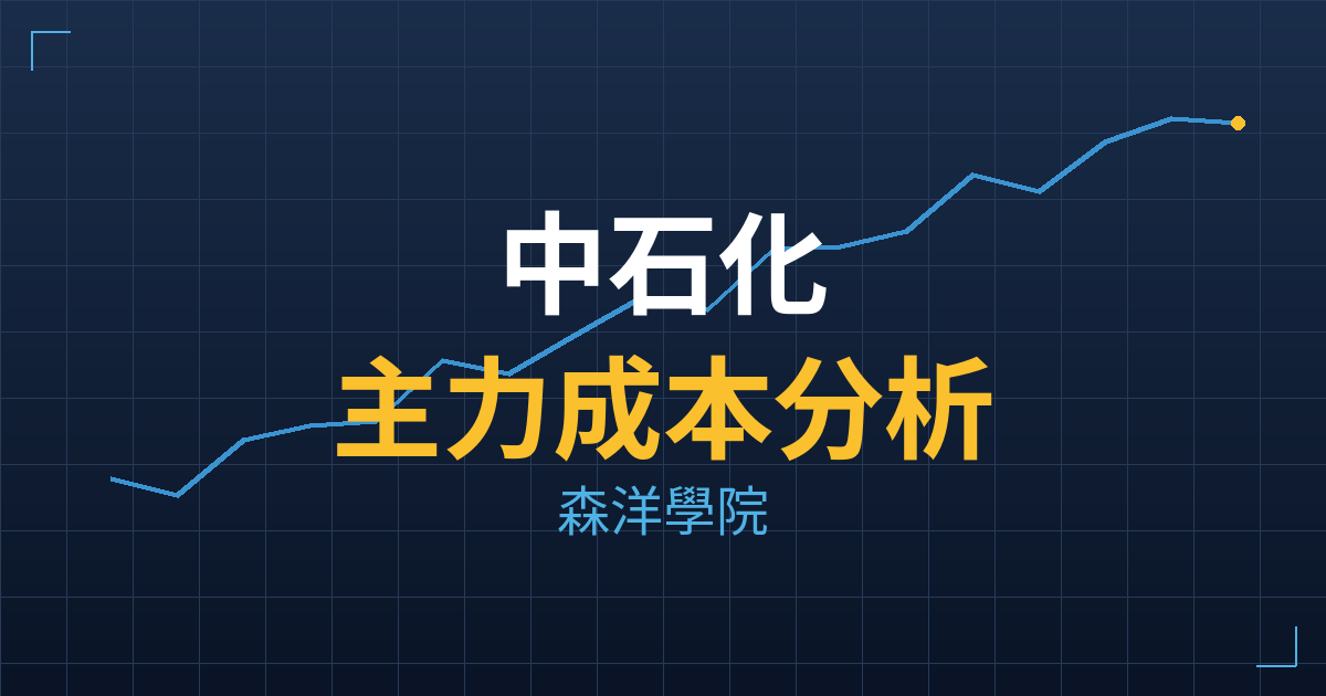 中石化(1314) 主力成本分析七階位階圖