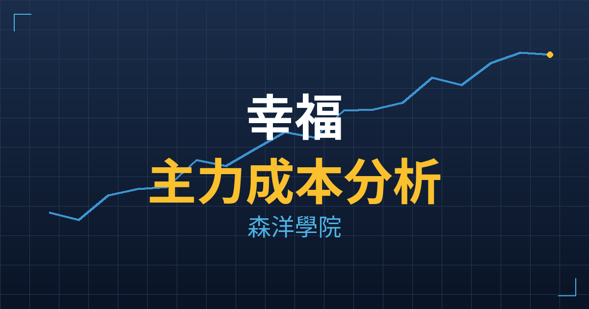 幸福(1108) 主力成本分析七階位階圖