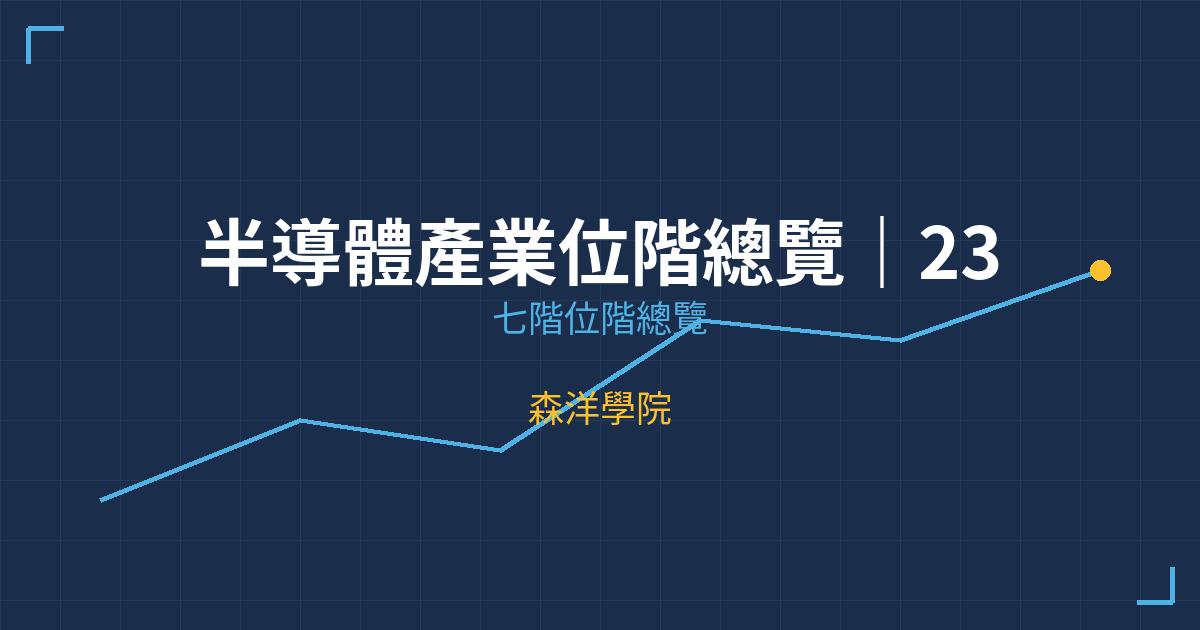半導體產業位階總覽｜231檔個股七階位階掃描與操作策略 | 森洋學院