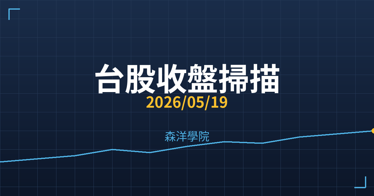 台股收盤掃描｜2026/05/19 TOP 10 異常個股解析