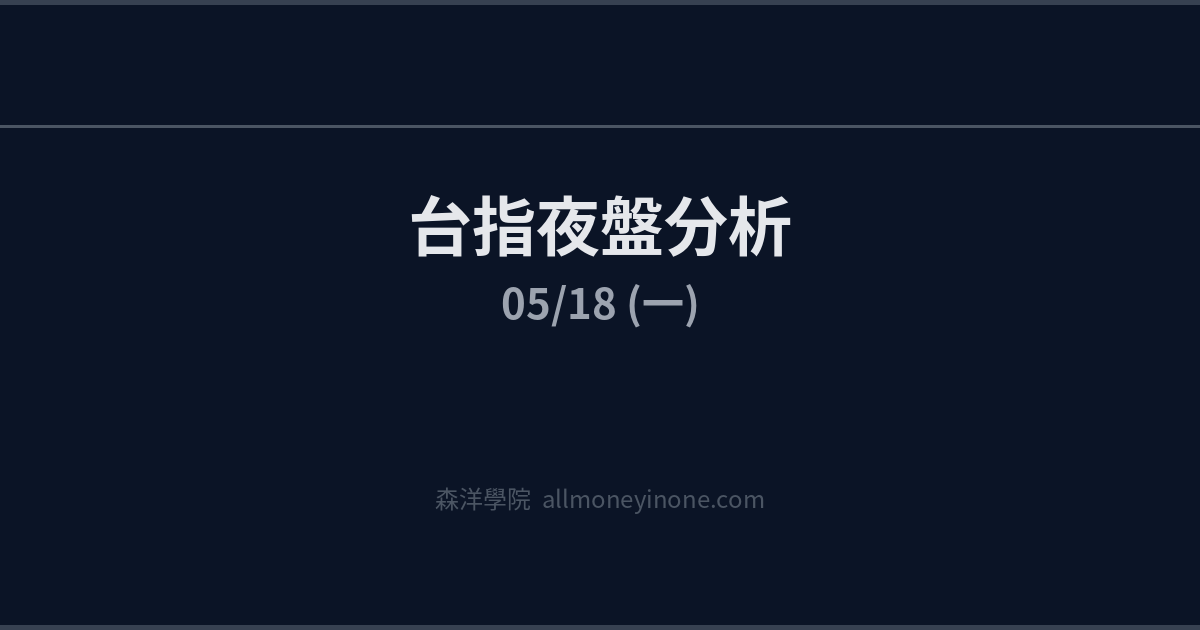 台指夜盤分析