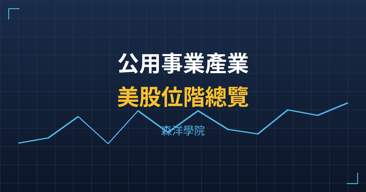 公用事業產業美股位階總覽