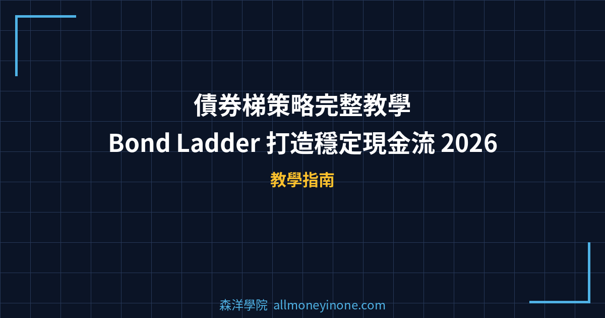 債券梯策略完整教學｜Bond Ladder 打造穩定現金流 2026 封面圖