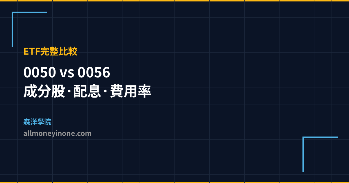 0050 vs 0056 ETF 比較封面