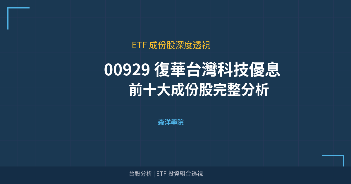 Cover 00929 top holdings analysis