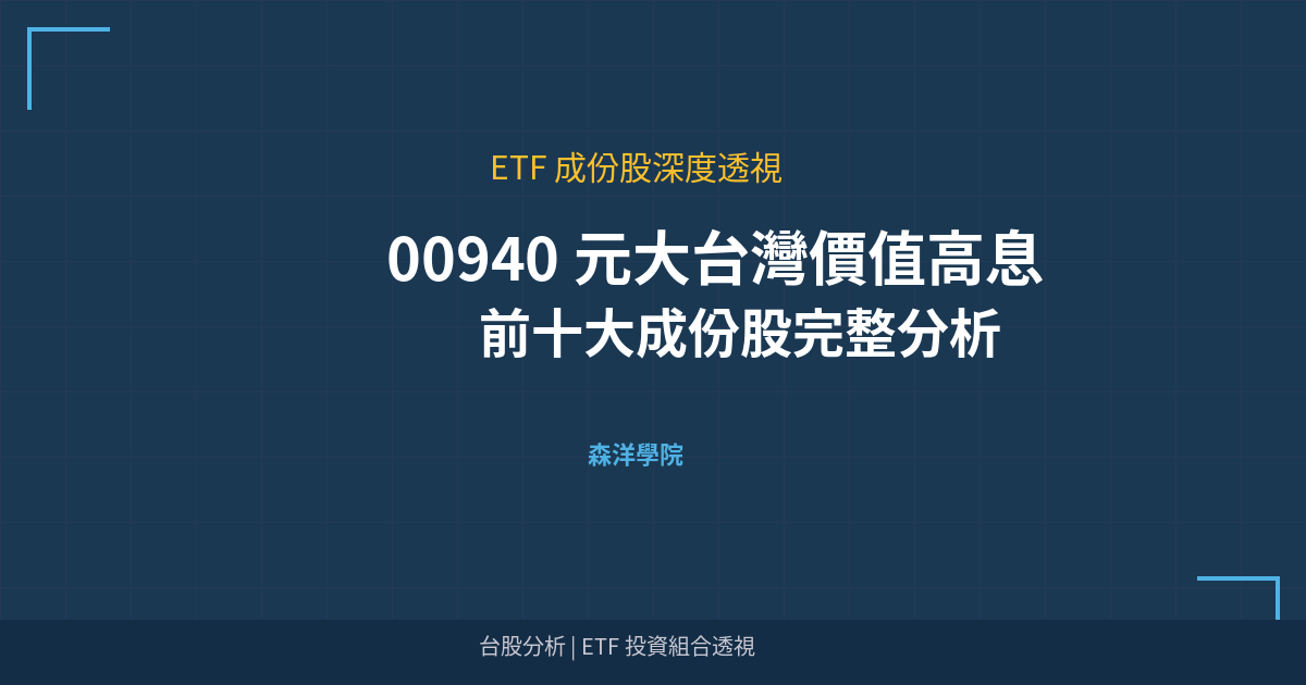 Cover 00940 top holdings analysis