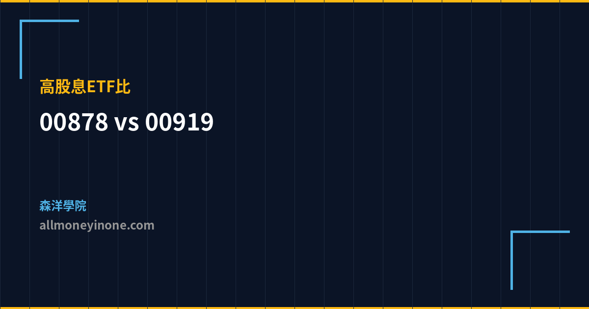00878 vs 00919 高股息ETF比 封面圖