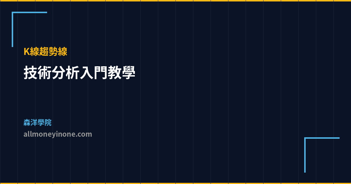 技術分析入門教學 K線趨勢線