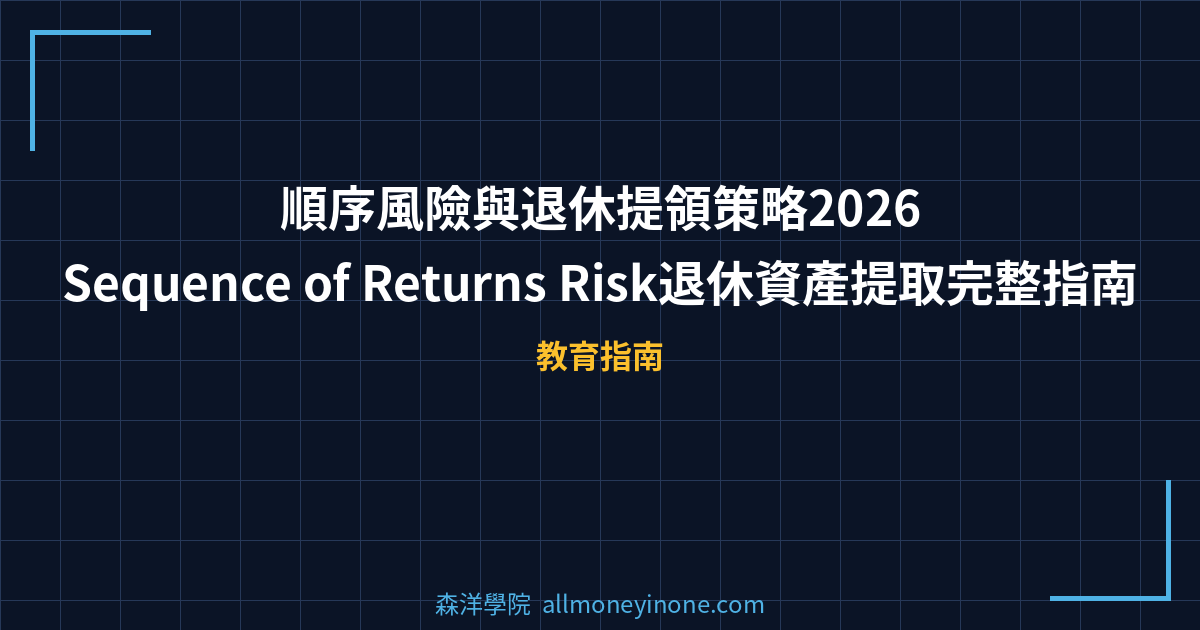順序風險與退休提領策略2026｜Sequence of Returns Risk退休資產提取完整指南 封面圖