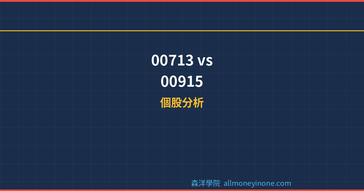 00713 vs 00915 元大台灣高息低波 vs 凱基台灣優選高股息30完整比較 2026 封面圖