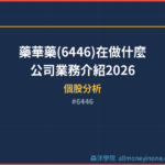 藥華藥(6446)在做什麼？公司業務介紹2026