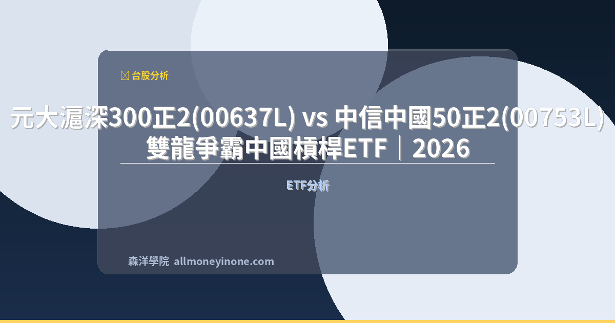 Csi300 vs china50 leveraged etf comparison 2026
