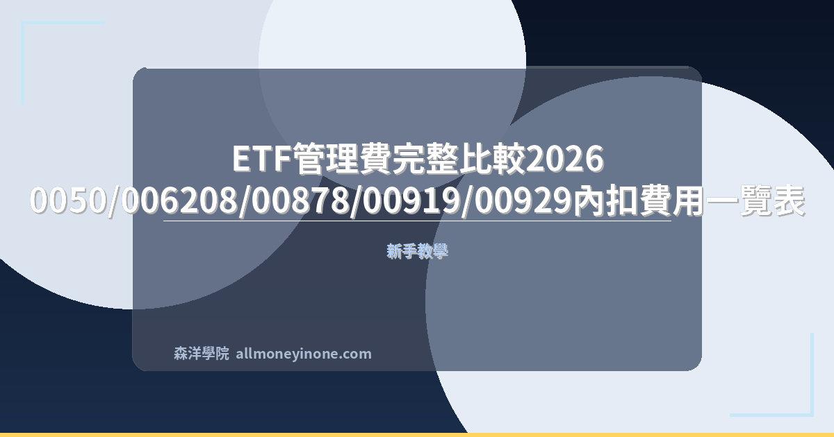 Etf management fee comparison 2026