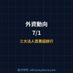 2026/07/01 外資買賣超排行分析