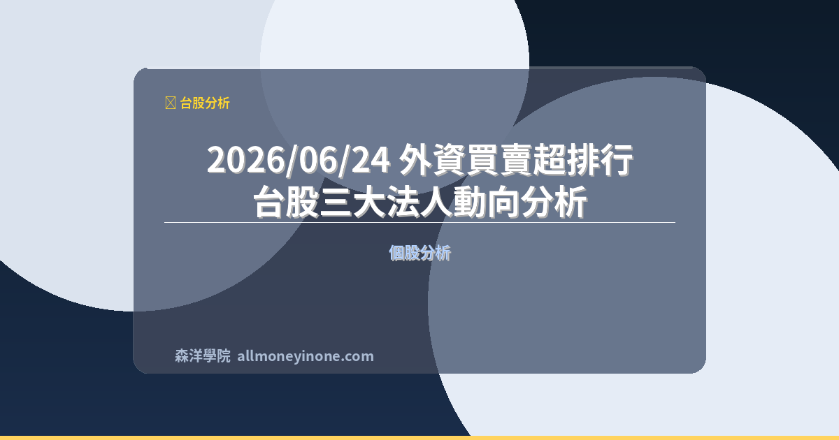 Foreign investor flows 20260624