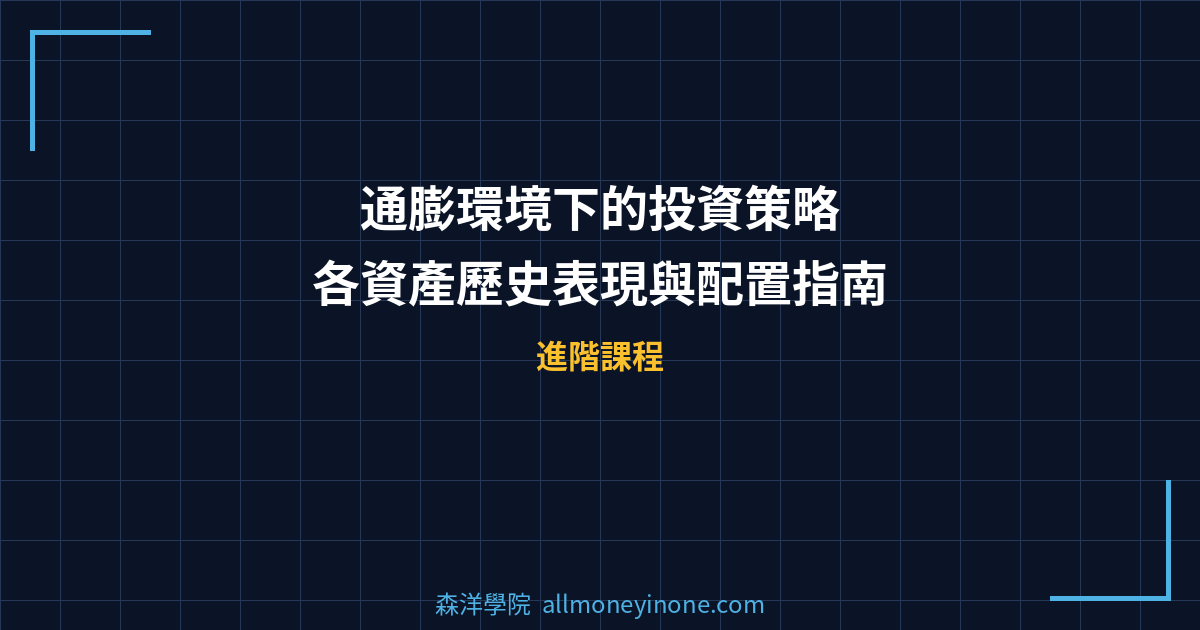 通膨環境下的投資策略：各資產歷史表現與配置指南 封面圖